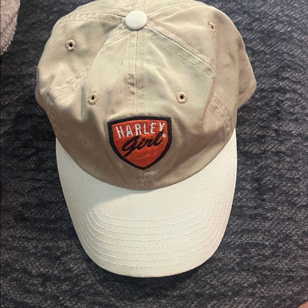 Harley Girl American Needle 1918 Hat with Ponytail hole Khaki